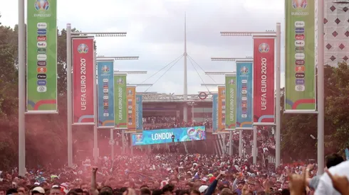 Estadio de Wembley antes de la final de la Eurocopa.