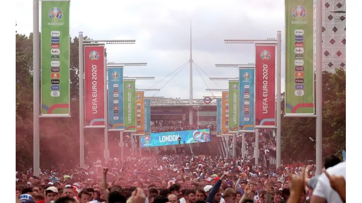 Estadio de Wembley antes de la final de la Eurocopa.