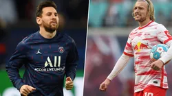 Lionel Messi y Emil Forsberg.