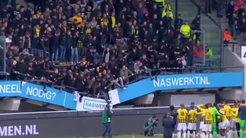 Accidente en la Eredivisie.