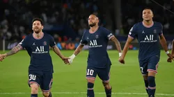 Lionel Messi, Neymar y Kylian Mbappé, el tridente del PSG.