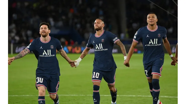 Lionel Messi, Neymar y Kylian Mbappé, el tridente del PSG.