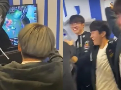 Video viral: la reacción de Faker y T1 a la derrota de EDG contra 100T en Worlds 2021