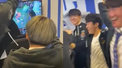 Video viral: la reacción de Faker y T1 a la derrota de EDG contra 100T en Worlds 2021