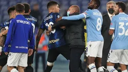 Amago de bronca entre Inter y Lazio.