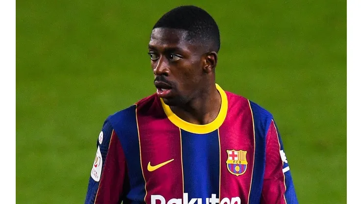 Dembélé en acción con Barcelona