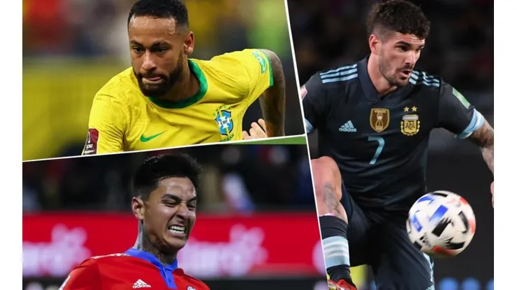 Neymar, Pulgar y De Paul, figuras de la fecha 12 de Eliminatorias Conmebol