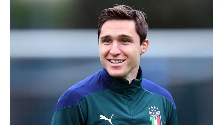 Chiesa con la selección de Italia.