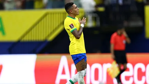 Raphinha, autor de un doblete para Brasil.