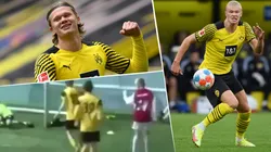 Erling Haaland rompe redes desde chico.