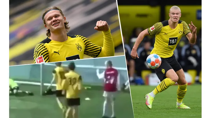 Erling Haaland rompe redes desde chico.