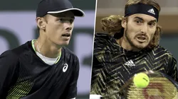 Álex de Miñaur vs. Stéfanos Tsitsipas por el Masters 1000 de Indian Wells. (Fotos: Getty Images).
