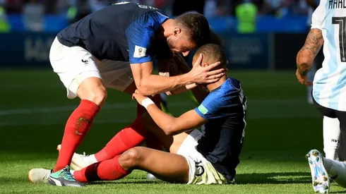 Olivier Giroud y Kylian Mbappé