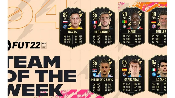 Keylor Navas, Chucky Lozano y Romero destacados en el Equipo de la Semana 4 del FIFA 22