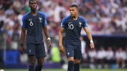 Paul Pogba y Kylian Mbappé en un ecuentro con Francia.