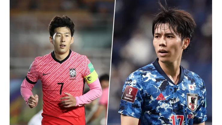 Heung-Min Son y Ao Tanaka.
