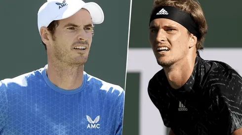 Andy Murray vs. Alexander Zverev por el Masters 1000 de Indian Wells. (Fotos: Getty Images).