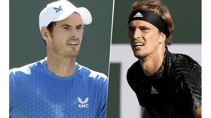Andy Murray vs. Alexander Zverev por el Masters 1000 de Indian Wells. (Fotos: Getty Images).