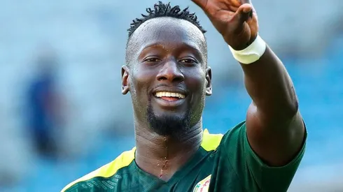 Senegal en festejo de gol.