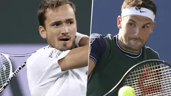 Daniil Medvedev vs. Grigor Dimitrov por el Masters 1000 de Indian Wells (Foto: Getty Images).