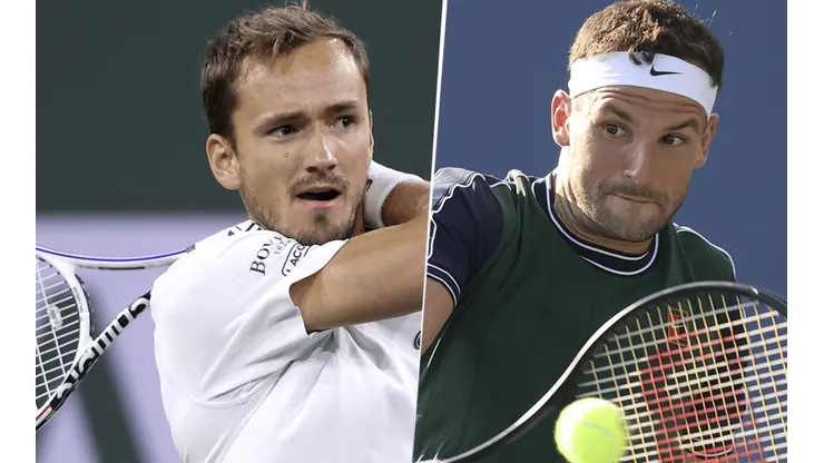 Daniil Medvedev vs. Grigor Dimitrov por el Masters 1000 de Indian Wells (Foto: Getty Images).