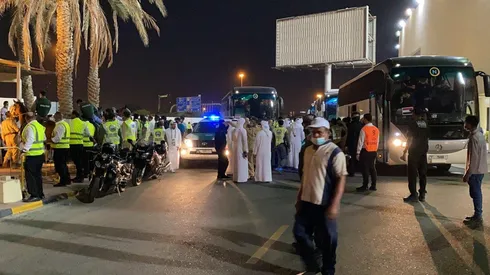 Incidentes entre futbolistas e hinchas de Irak.