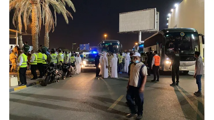 Incidentes entre futbolistas e hinchas de Irak.