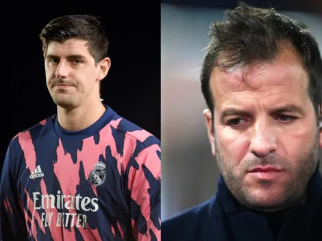 Van der Vaart se 'burla' de Courtois tras sus declaraciones en contra de UEFA