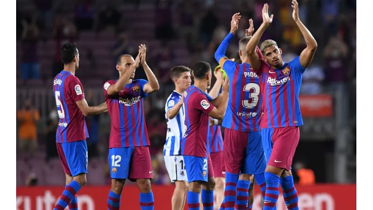 Jugadores del Barcelona.