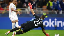 Gol de Kylian Mbappé a España anoche por la Nations League.