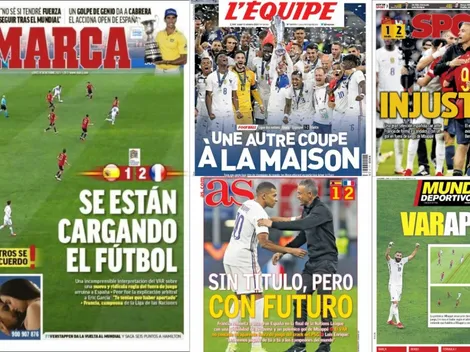 Las portadas europeas tras la victoria de Francia en la Nations League