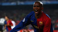 Samuel Eto'o jugando para Barcelona en 2009.
