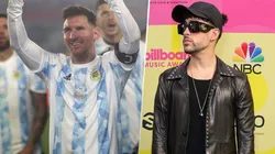 Messi y Bad Bunny.