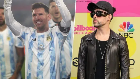Messi y Bad Bunny.