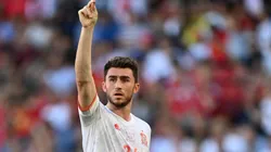 Aymeric Laporte en un encuentro con España.