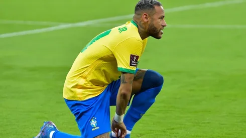 Neymar en un encuentro con Brasil.