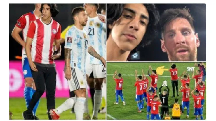 Hincha paraguayo con Messi.