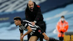 Pep Guardiola en un encuentro ante Newcastle United.
