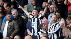 Fans del Newcastle United.