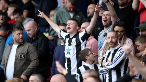 Fans del Newcastle United.