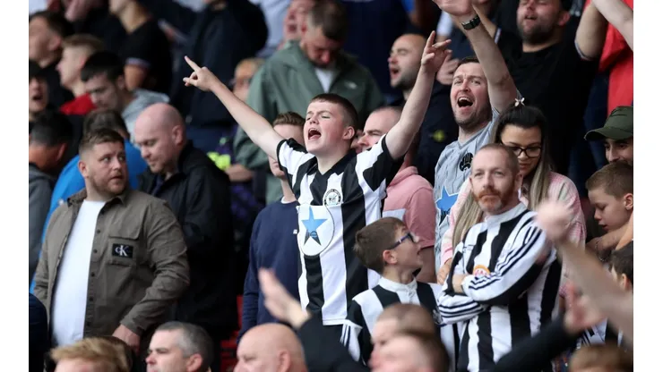 Fans del Newcastle United.