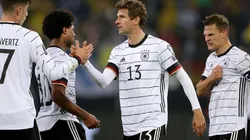 Festejo de Alemania ante Rumania.