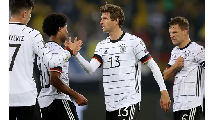 Festejo de Alemania ante Rumania.