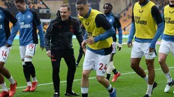 Calentamiento de Newcastle.