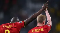 El festejo entre Romelu Lukaku y Kevin De Bruyne.
