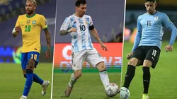 Los tres jugadores más costosos de Conmebol.