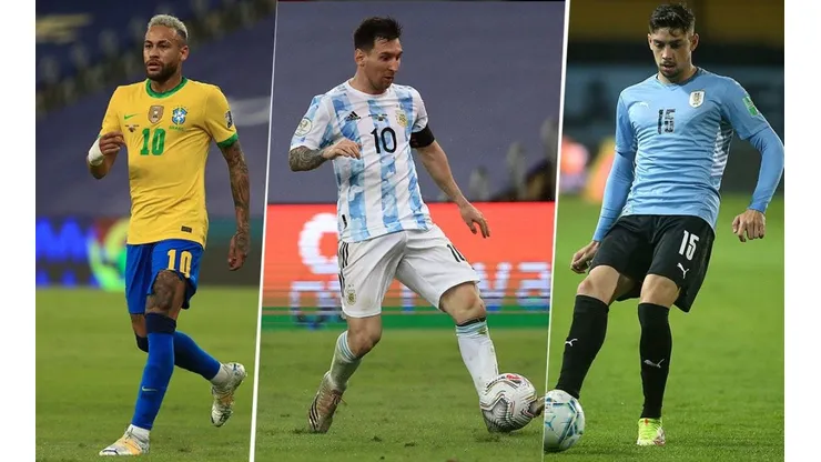 Los tres jugadores más costosos de Conmebol.