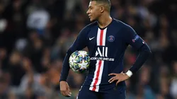 Kylian Mbappé en un encuentro con PSG.