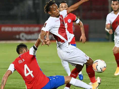 Formaciones Perú y Chile en el clásico de las necesidades, en Lima