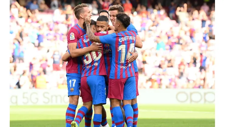 Jugadores del Barcelona en un encuentro de LaLiga.